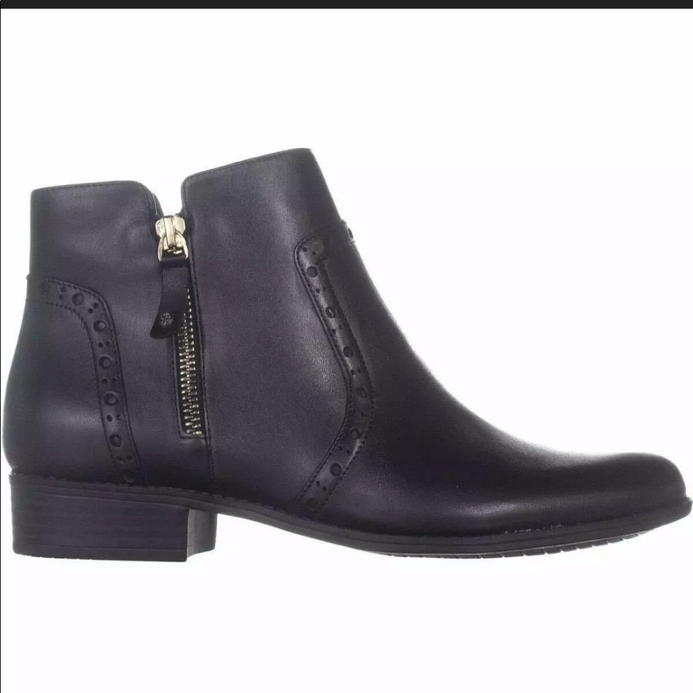 Giani Bernini Nieve Leather Round Toe Ankle Boots - Picture 3 of 7